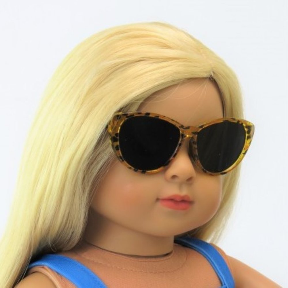 New 18 inch doll leopard print sunglasses